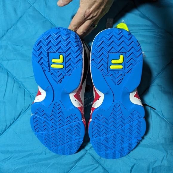 Fila MB Jamal Mashburn Grey Blue Red US men's size 11 - Picture 8 of 8